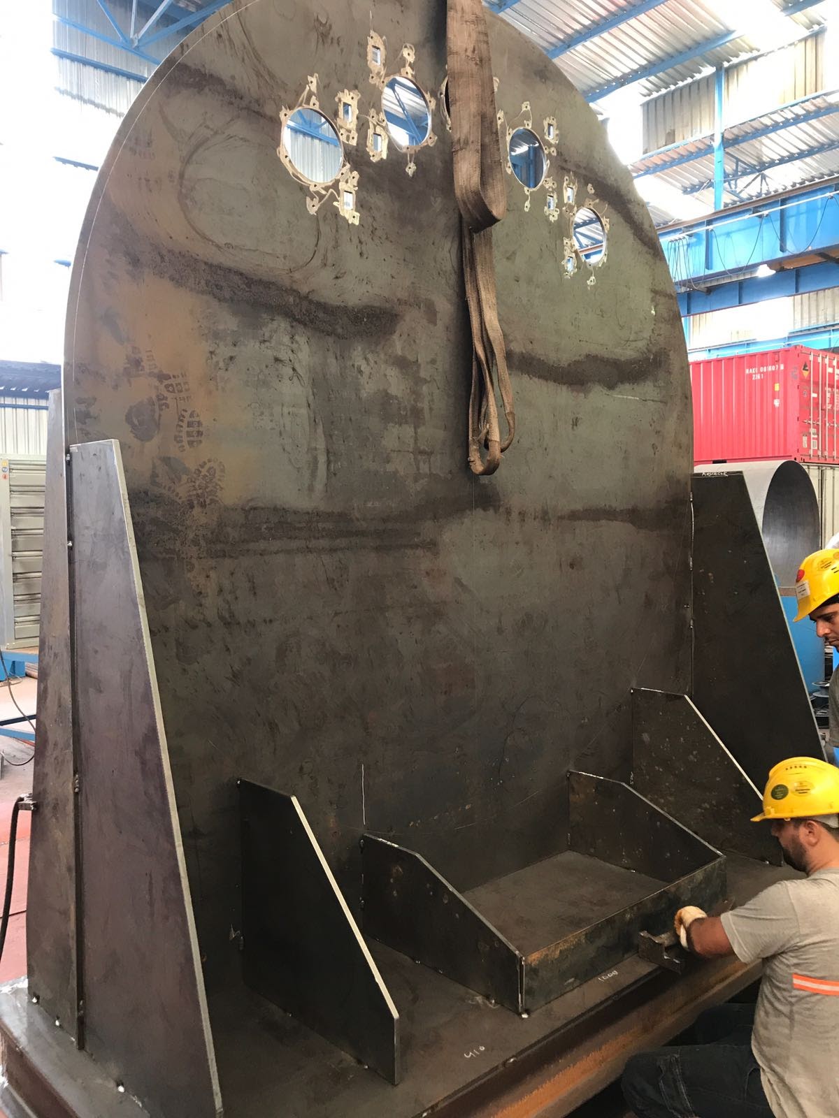 Bioreaktör kaynaklı imalat özel imalat gübre tamburu