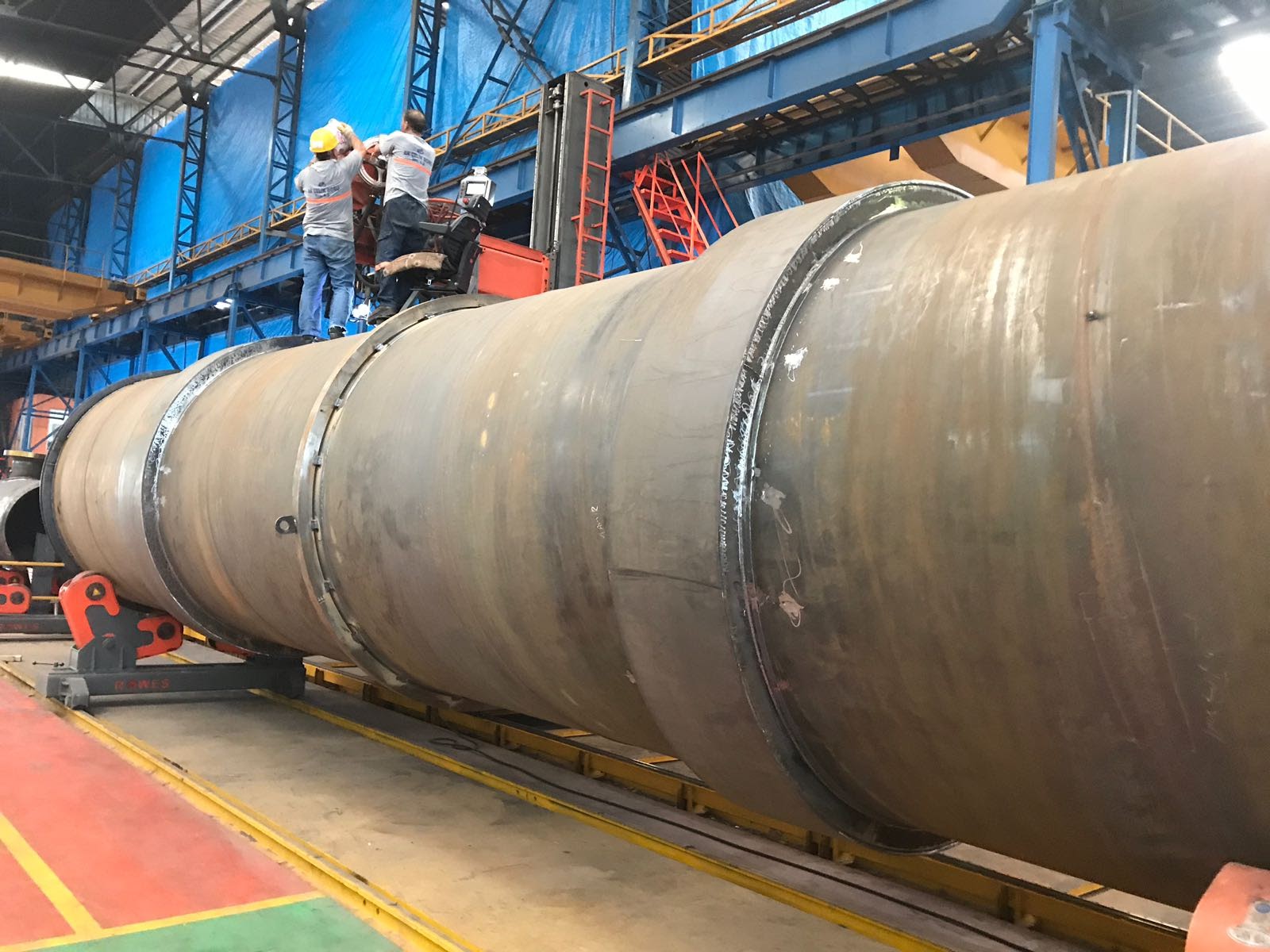 Bioreaktör kaynaklı imalat özel imalat gübre tamburu, kompost tamburu silindir imalatı