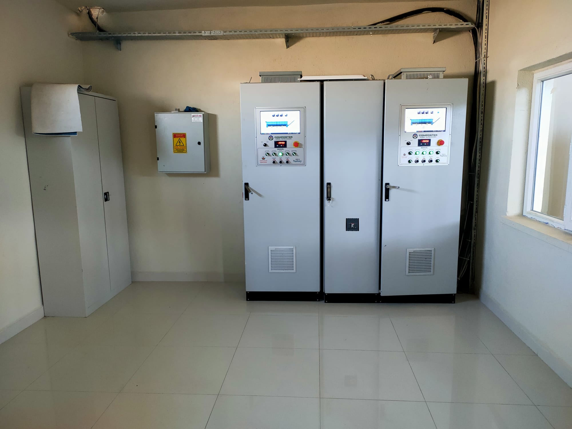 Bioreaktör kontrol panosu otonom kompost organik gübre üretimi otonom kontrol ünitesi