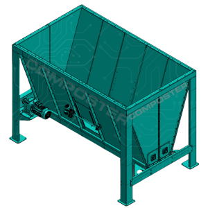 Composter Karıştırmalı Besleme & Tahliye Bunkeri